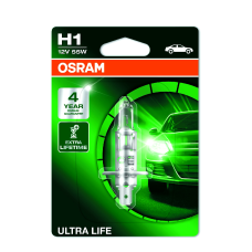 Лампа галогенна Ultra Life 55W H1 OSRAM